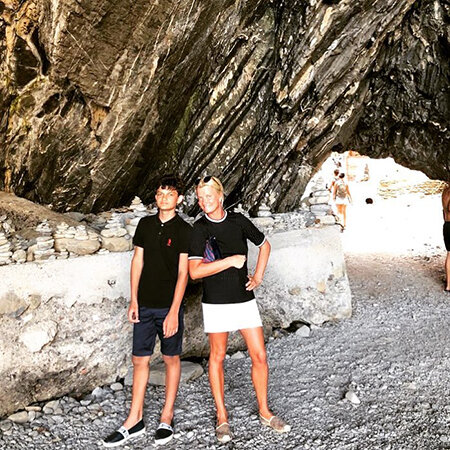 Хоркина с сыном Святославом