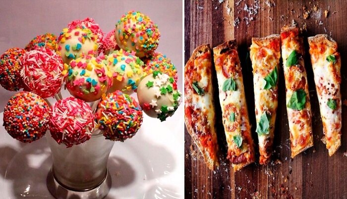  

Большинство родителей изо всех сил стараются организовать своему ребёнку незабываемый праздник, но не у всех есть возможность собрать группу детишек и отвести их в кафе, где квалифицированный персонал устроит культурно-развлекательную программу с идеально расписанным меню и пожеланиями на счёт различных мелочей. И прежде чем хвататься за голову, думая о том, что делать и как быть дальше, стоит вспомнить то, что любое веселье можно устроить и дома, приготовив простые, но при этом вкусные и оригинальные детские закуски и десерты, которые нисколько не будут уступать магазинным сладостям и блюдам.
