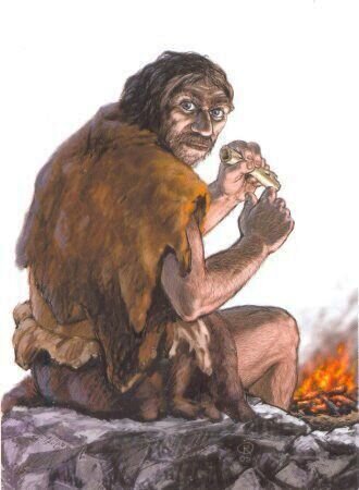 Древний неандерталец