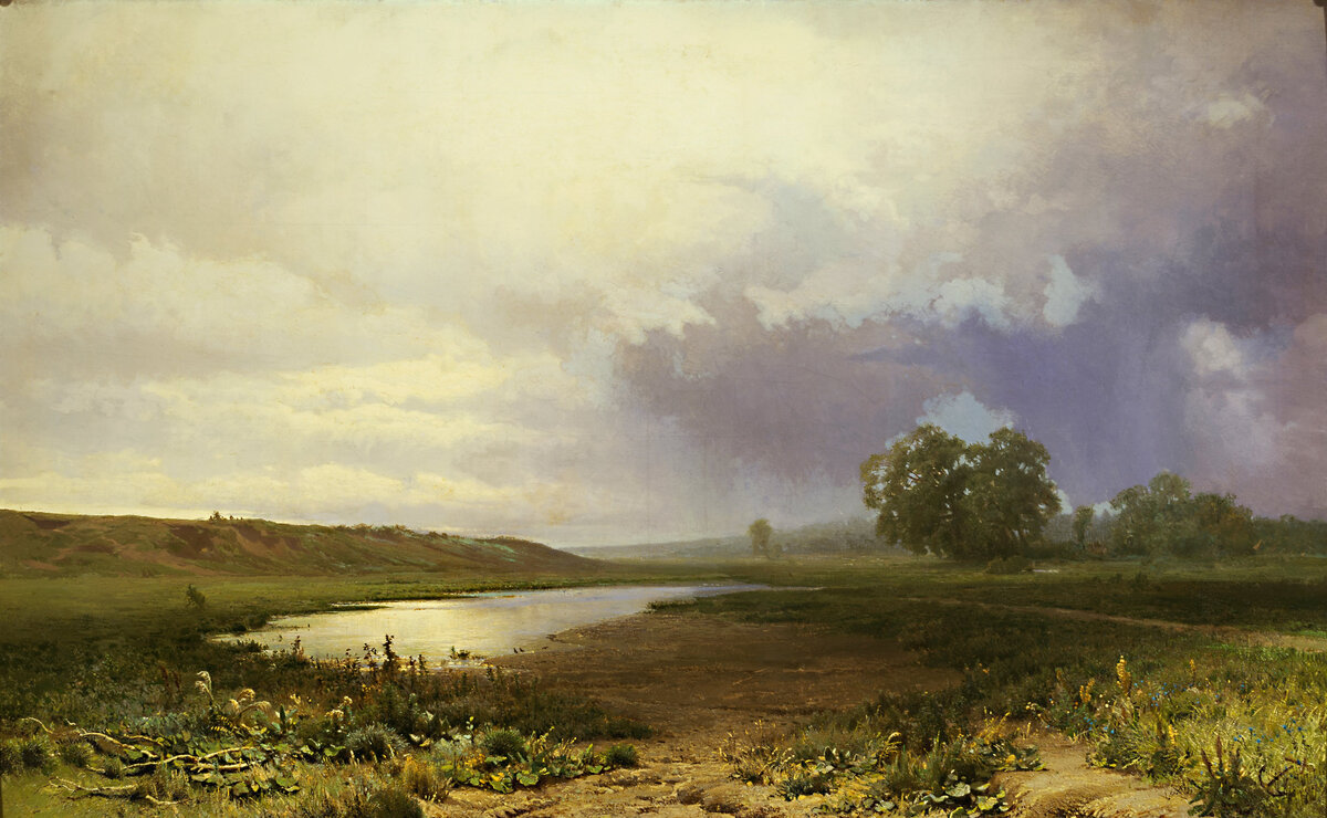 Мокрый луг. Фёдор Александрович Васильев, 1872