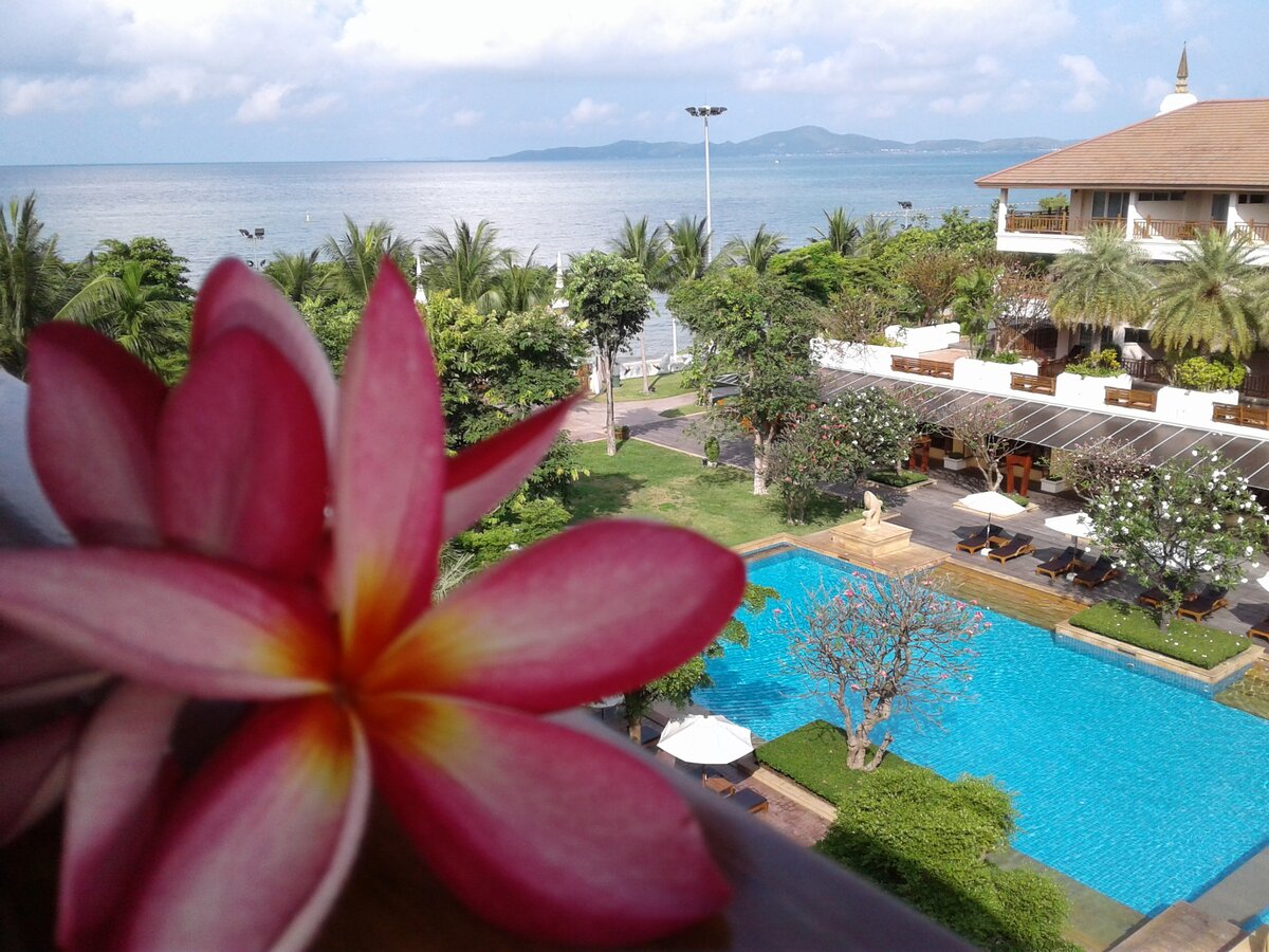 Вид с балкона нашего номера