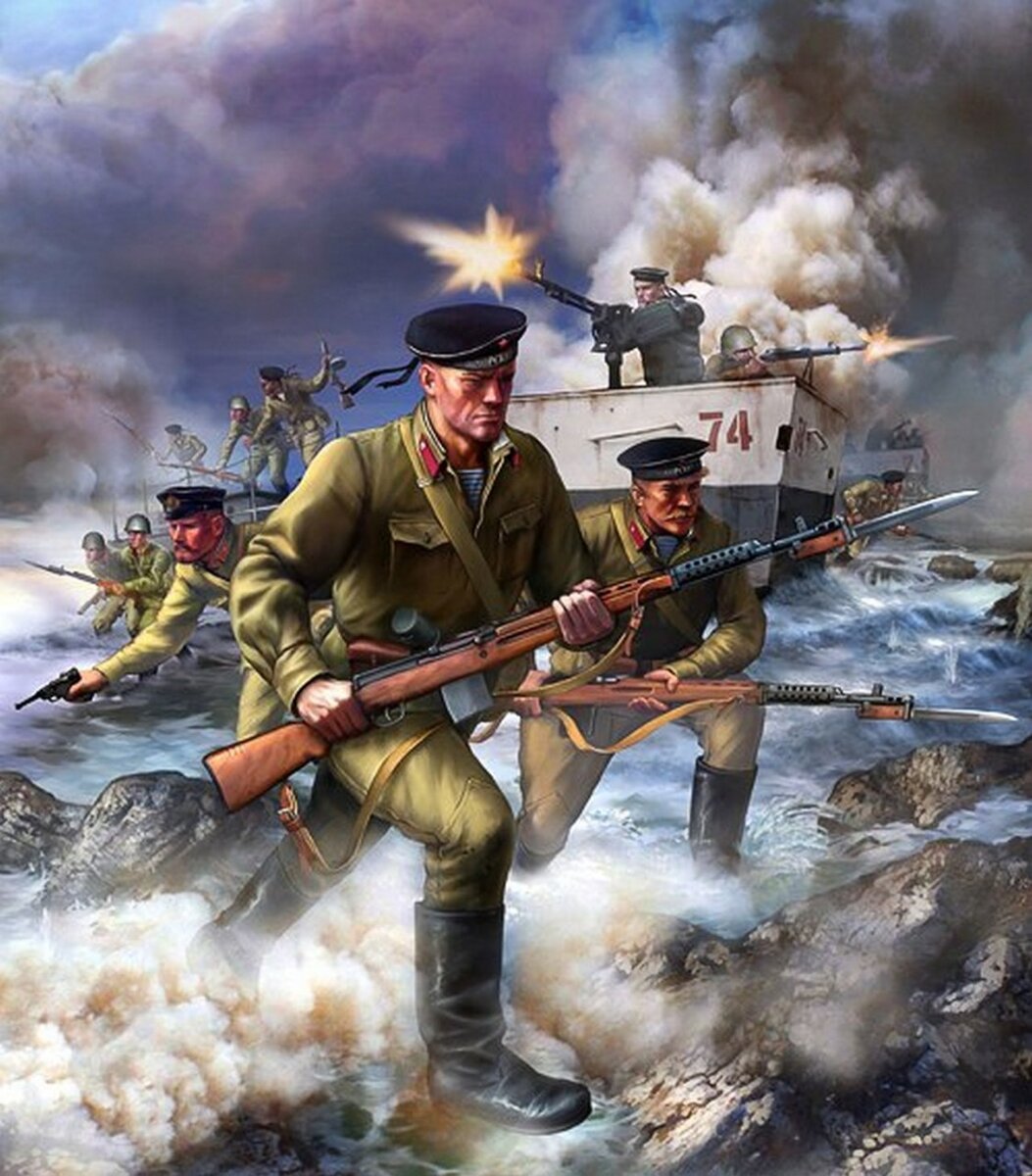 Морская пехота черные бушлаты Великая Отечественная война
