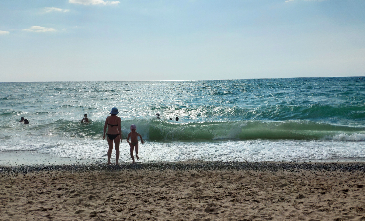 Крым. Николаевка. Черное море, из личного архива