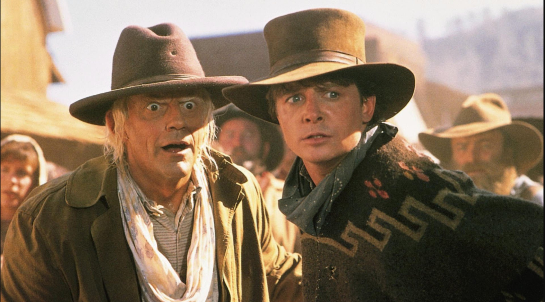 Кадр из третьего фильма "Назад в будущее"