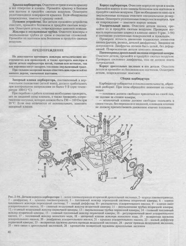 Карбюраторы для ВАЗ 2101-2107