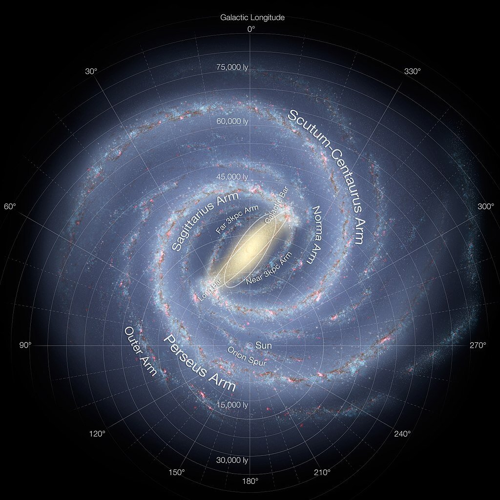 Компьютерная модель Млечного Пути. Фото из открытого источника