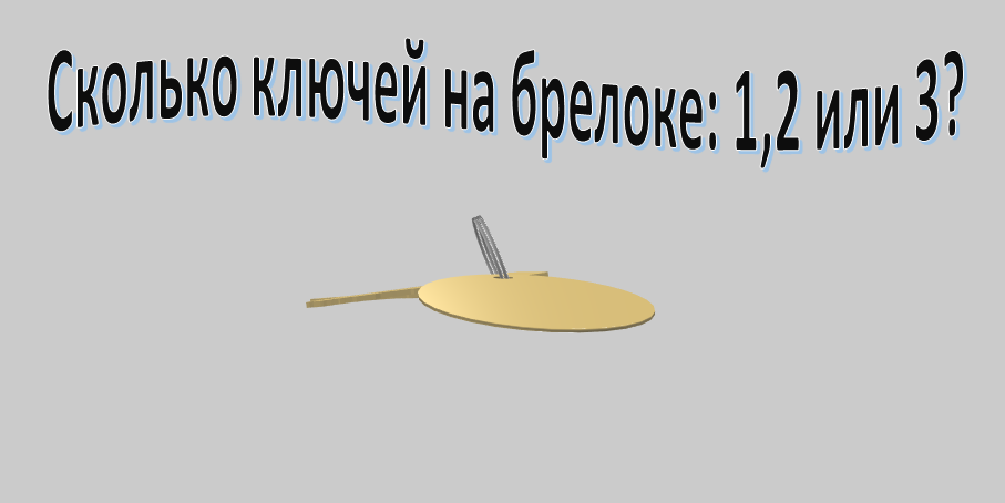 Тест на интуицию и логику  Сколько ключей на брелоке?  (оригинальные картинки/векторы с сайта pixabay и sweet)