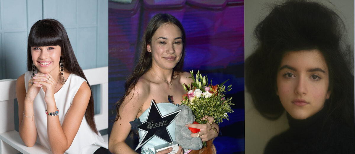 Диана Анкудинова, Алиция Шемплинская, Анджелина Джорданю Коллаж автора.