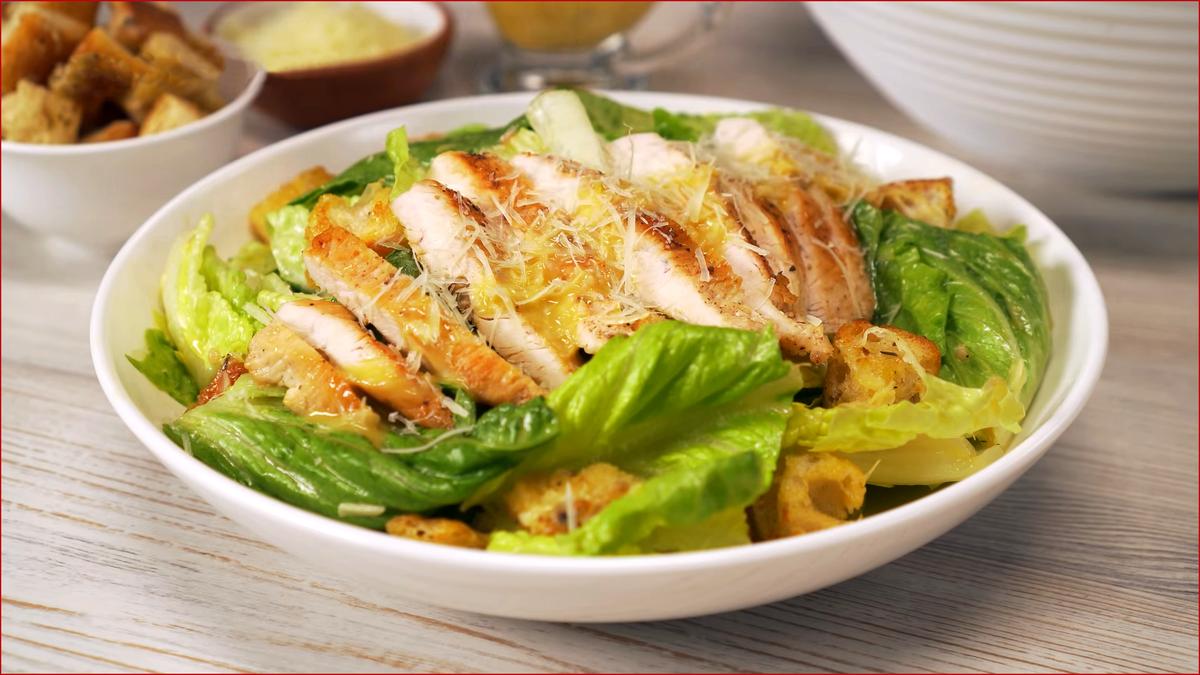 Салат «Цезарь» с куриной грудкой рецепт – Итальянская кухня: Салаты. «Еда»
