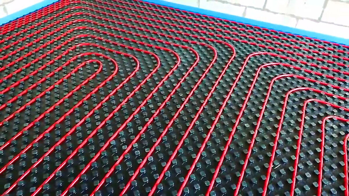 Укладка теплого пола на специальные маты