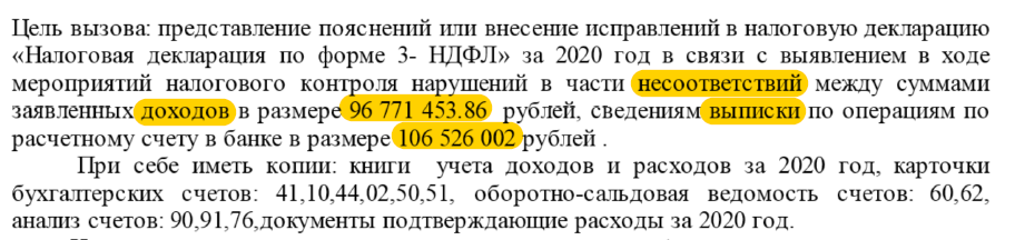 Вызов в налоговую для дачи показаний