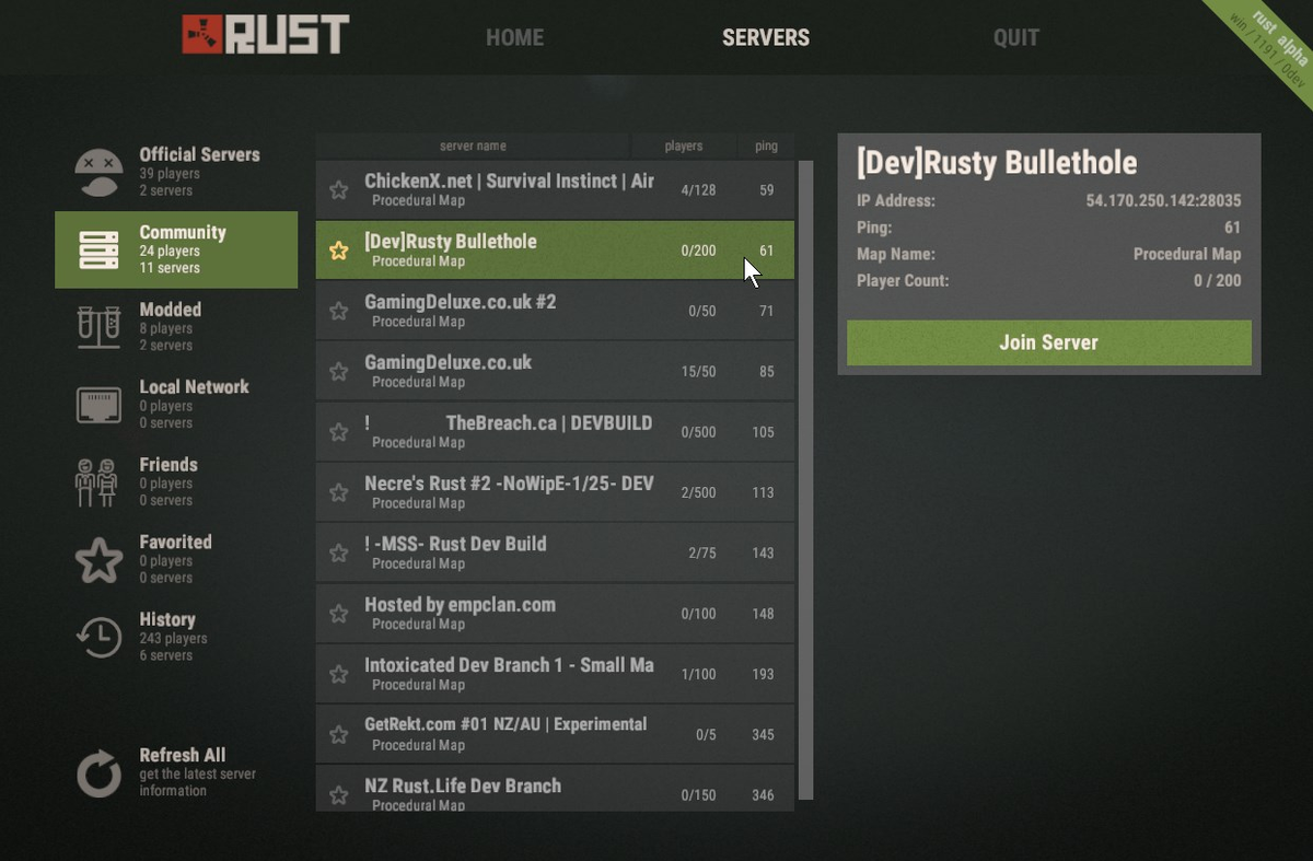 Игровое меню 2015 года