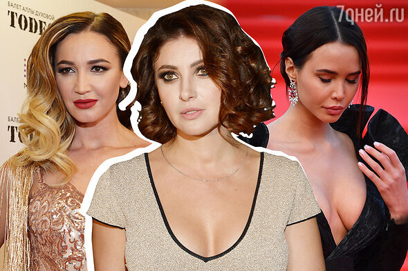    Ольга Бузова, Анастасия Макеева и Анастасия Решетова Anatoly Lomokhov, Komsomolskaya Pravda/globallookpress.com. Коллаж: 7Дней.ru
