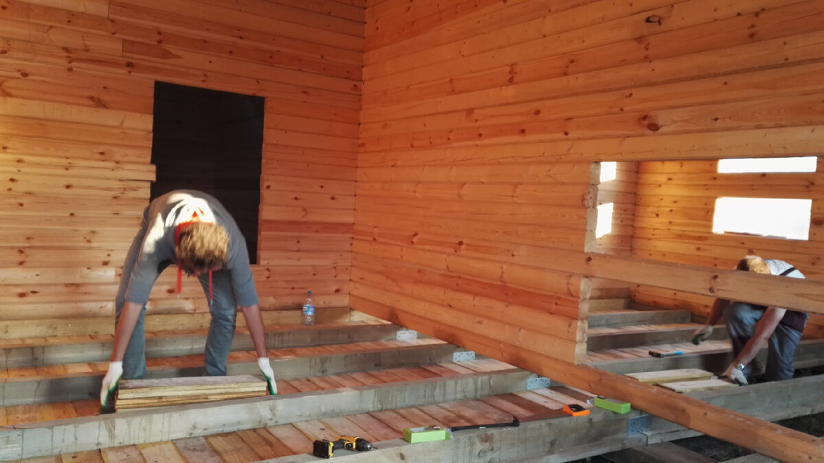 Делаем черновые полы, 2018