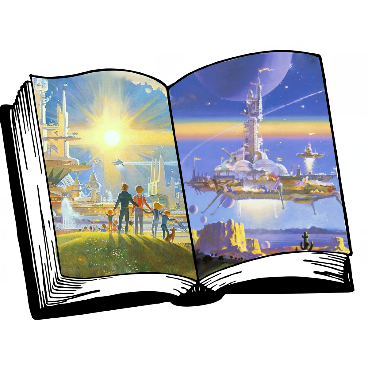 Автор исходного рисунка — Роберт Макфолл (правая часть), автор левой части - неизвестен. Изображения взяты из свободных источников