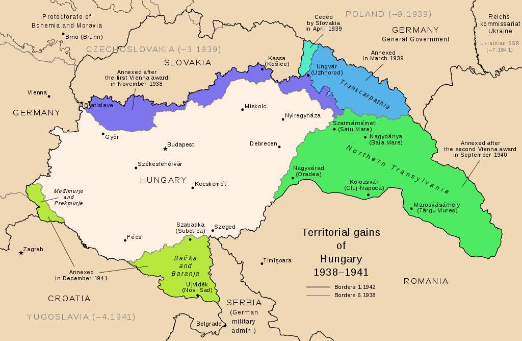 Карта венгрии и румынии