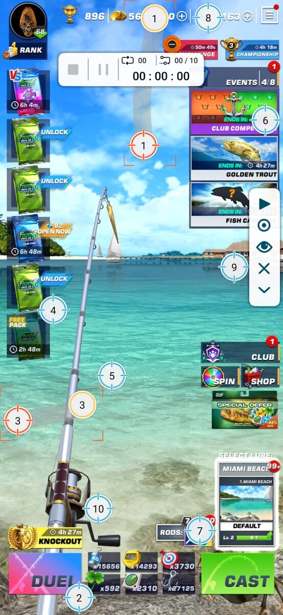 Раастановка кнопок 