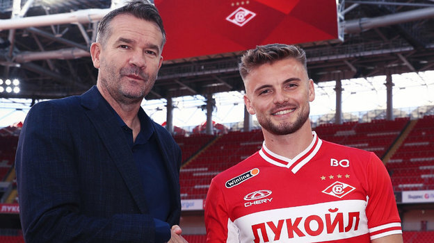 Пол Эшуорт (слева) и Денис Рябчук (справа) | ФК «Спартак» Москва