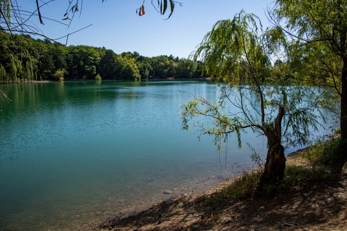 Озеро Юбилейное Крым село Запрудное