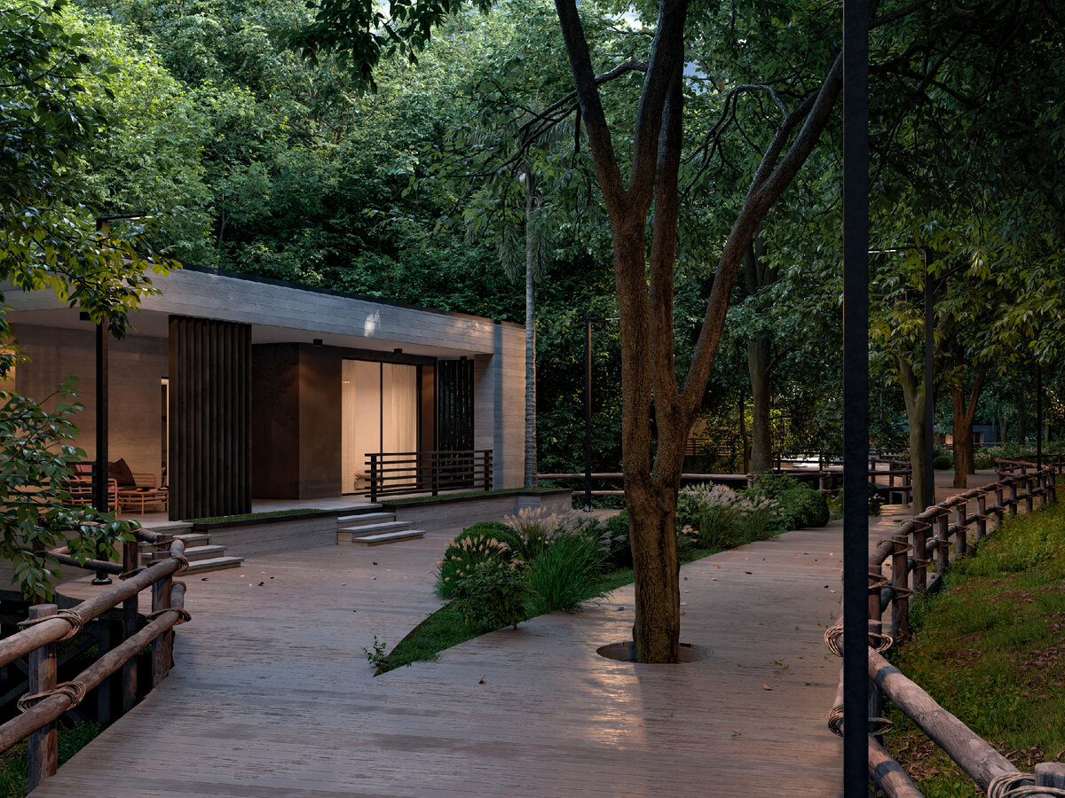 Коттедж в эко отеле Глэмпинг Парк