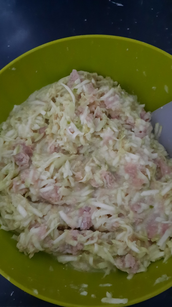 Фарш для кабачковых оладьев. 