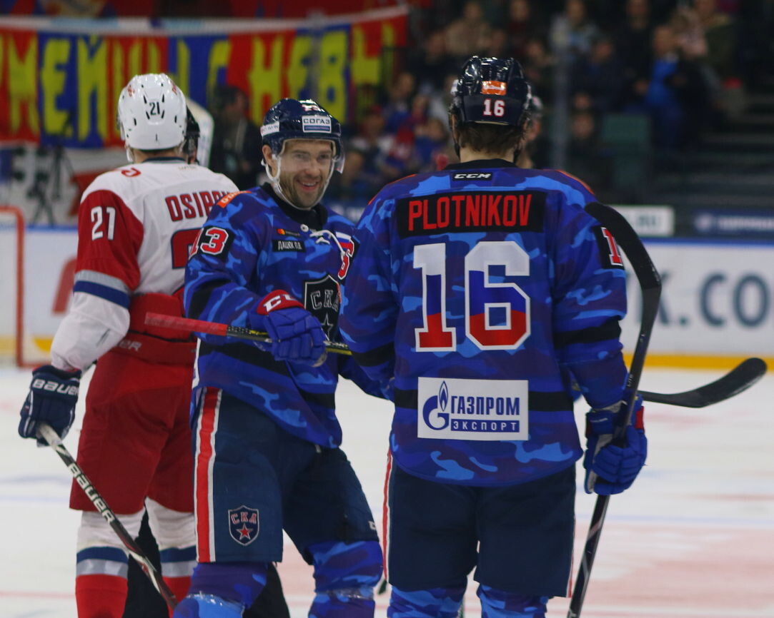 Радость хоккеистов СКА