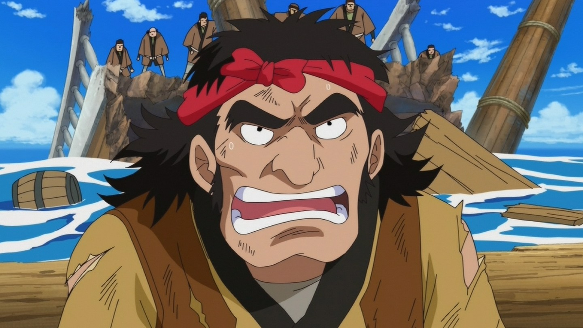 Молодой Нагури во время битвы с Гол Д. Роджером