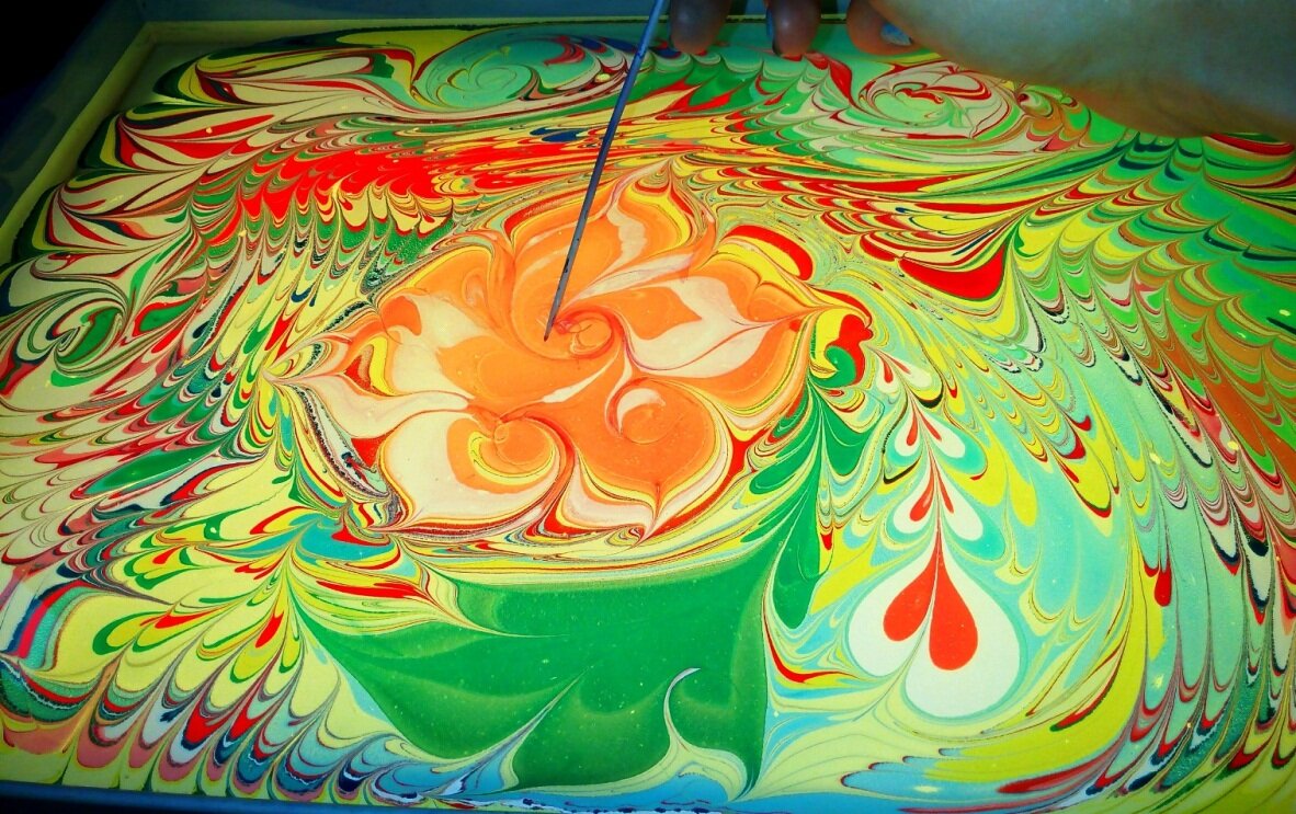 Рисунки эбру картинки