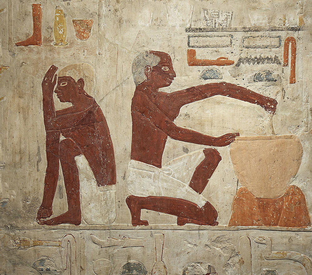 Приготовление пива в древнем Египте