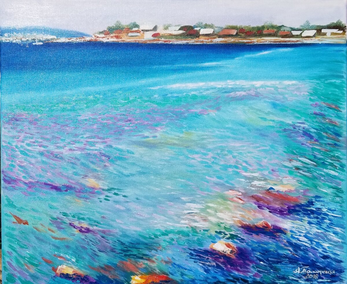 Моя картина "Отлив". Холст, масло. 51 х 61 см.  Купить по ссылке в конце статьи.