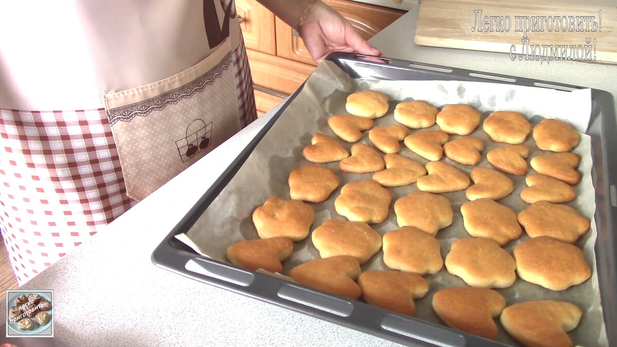 Простое печенье из манки