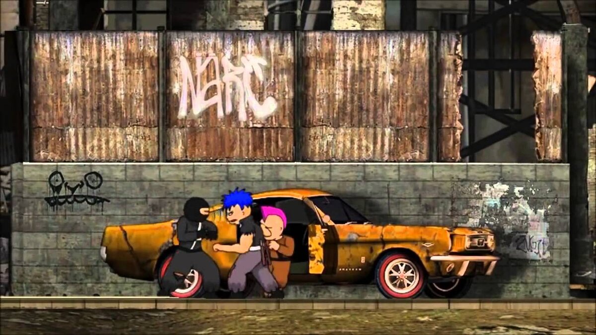 Кадр из мультсериала "Ниндзя в деле"