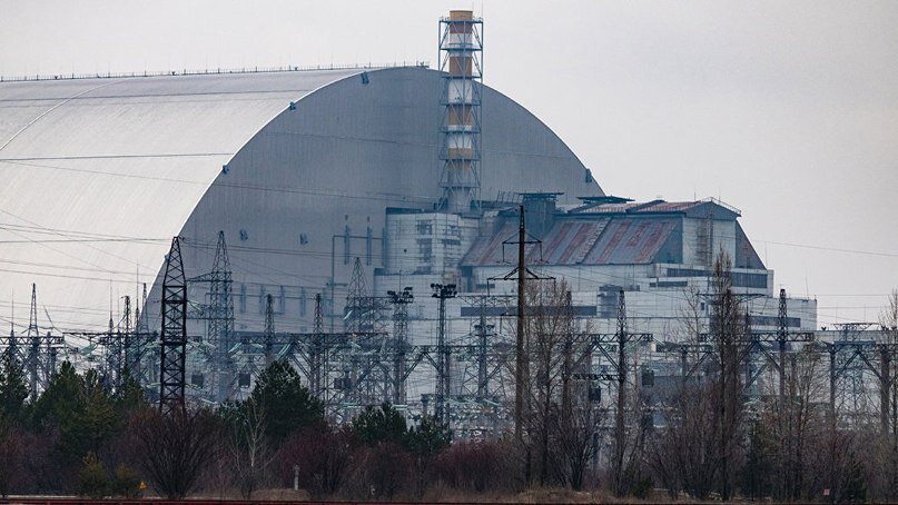 Припять: новый саркофаг над над 4-м энергоблоком ЧАЭС (объект «Укрытие»)