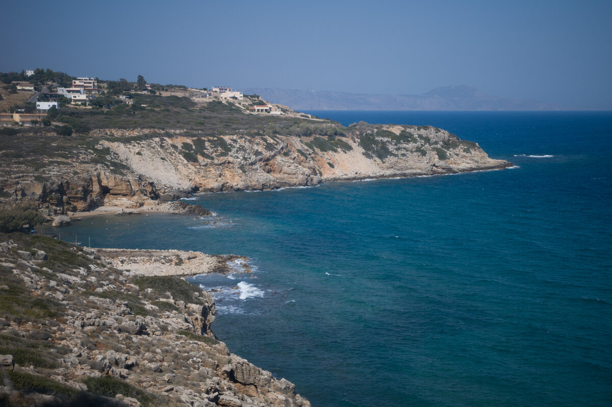 Дорога вдоль побережья Крита