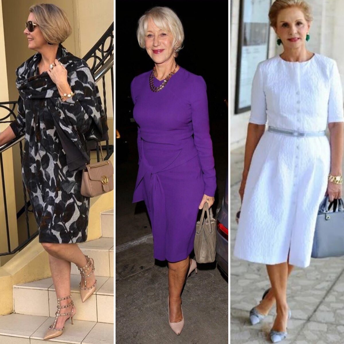 Современные модели платьев для женщин после 50 лет