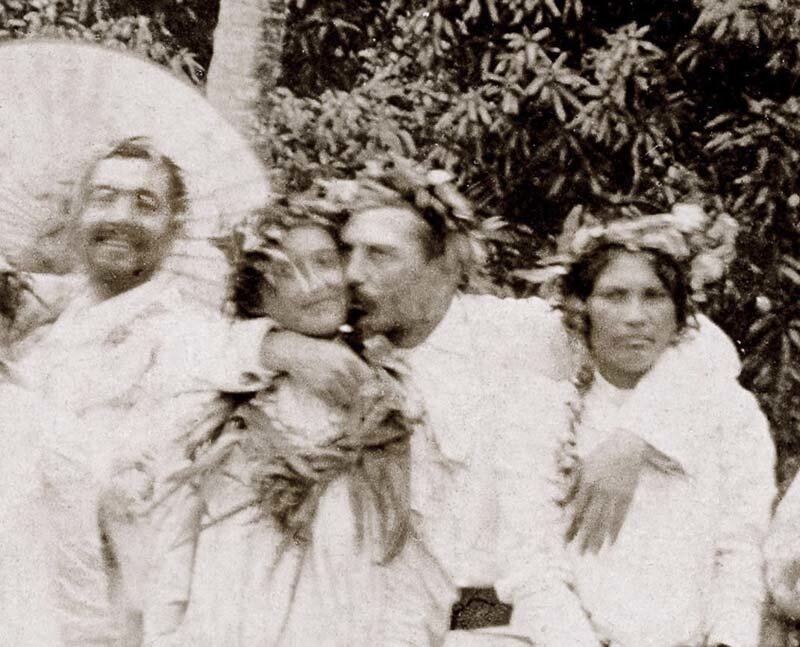 Неизвестная фотография Гогена и Теха’аманы.