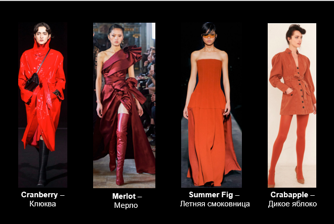 Коллаж создан из выборочных фото с сайта https://mylitta.ru/4112-fashion-colors-2019-2020.html
