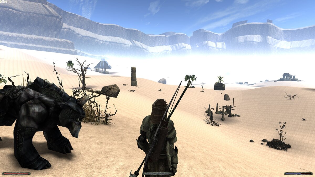 Одна из моих самых любимых локаций - Плато древних (слева, боевой питомец, он прокачивается)