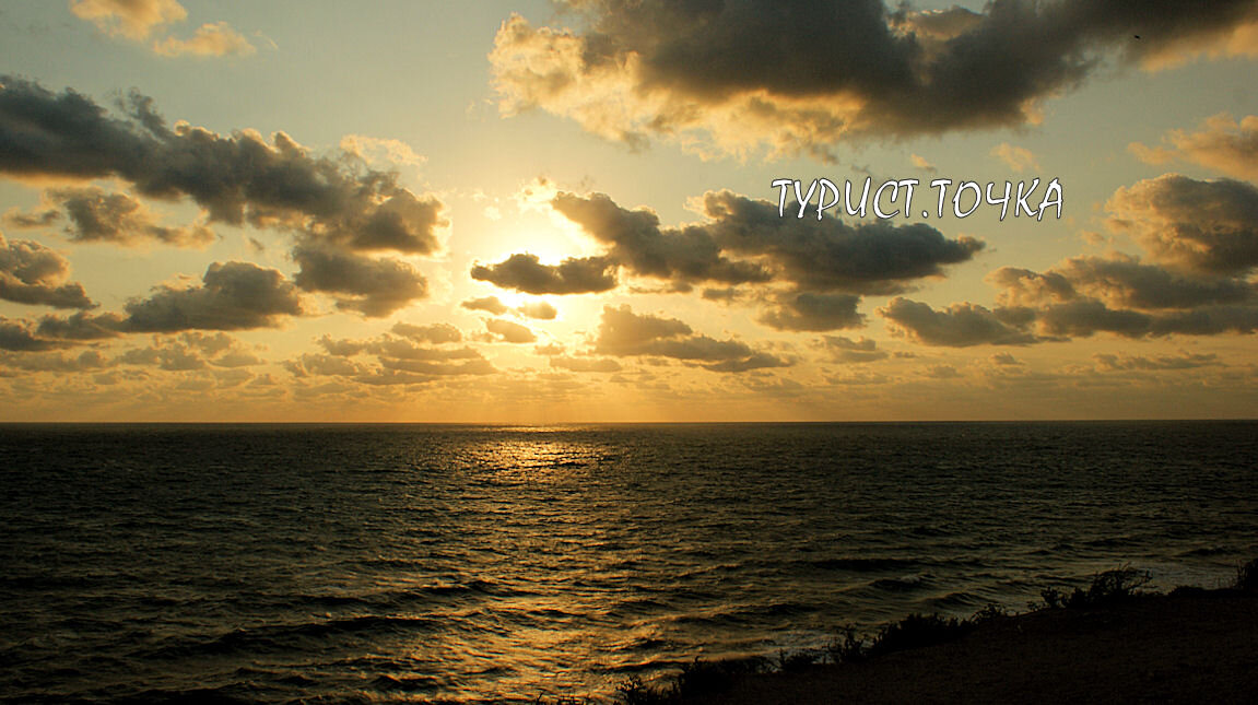 Закат на море в Анапе