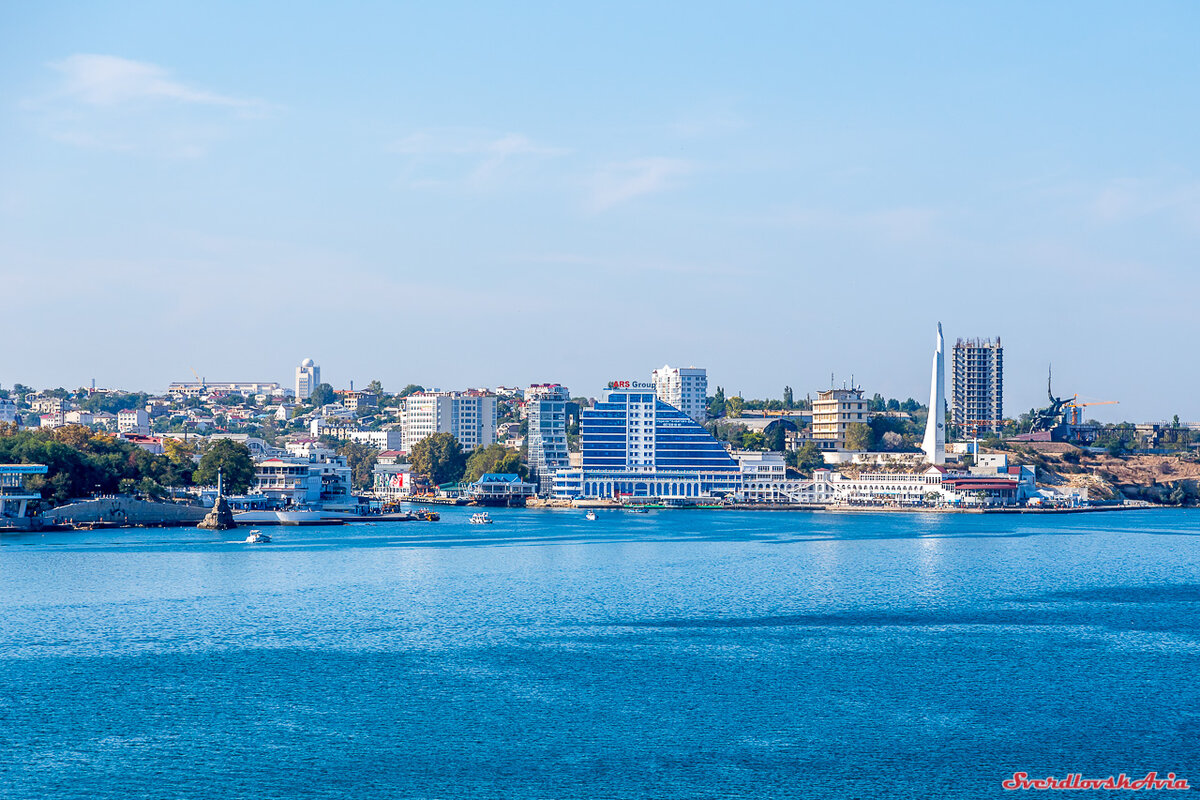  Вид с Северной части на центр города.