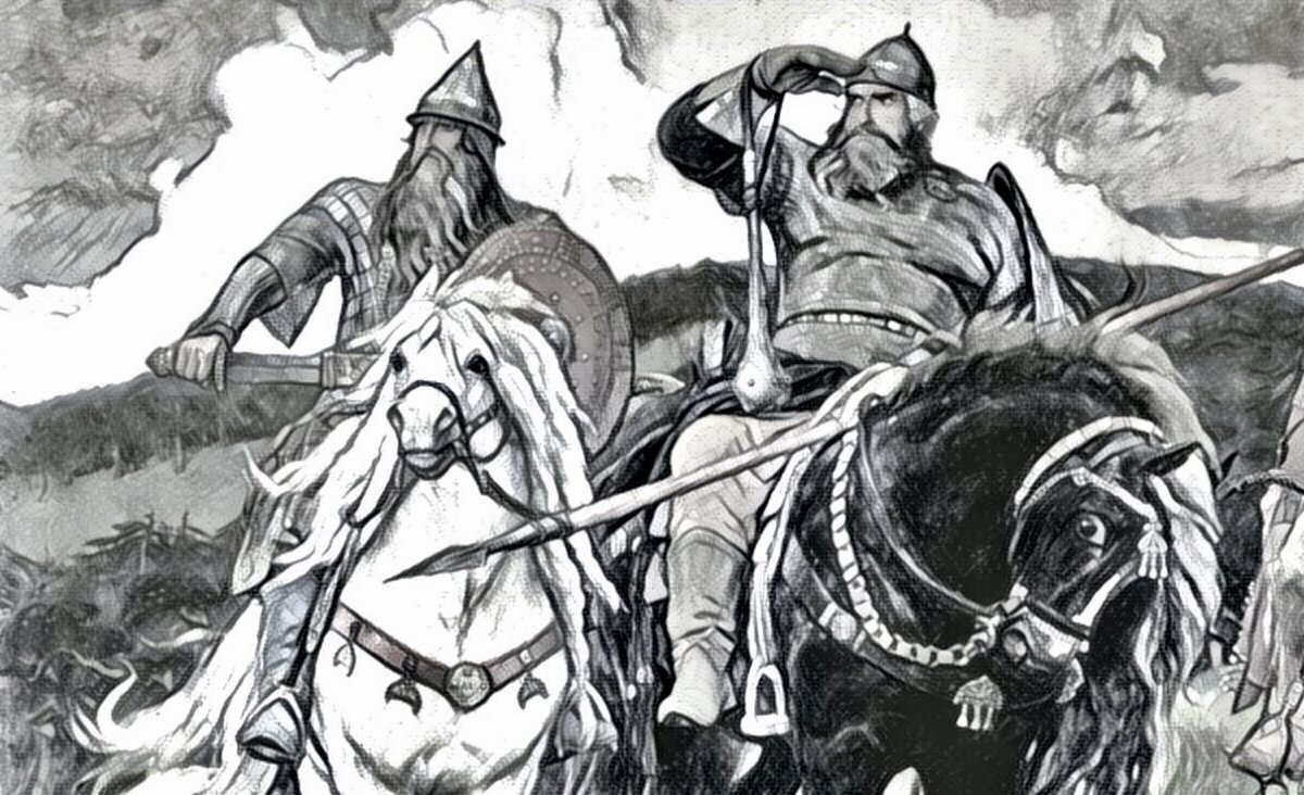 Фрагмент картины В.М.Васнецова «Богатыри», обработка Prisma