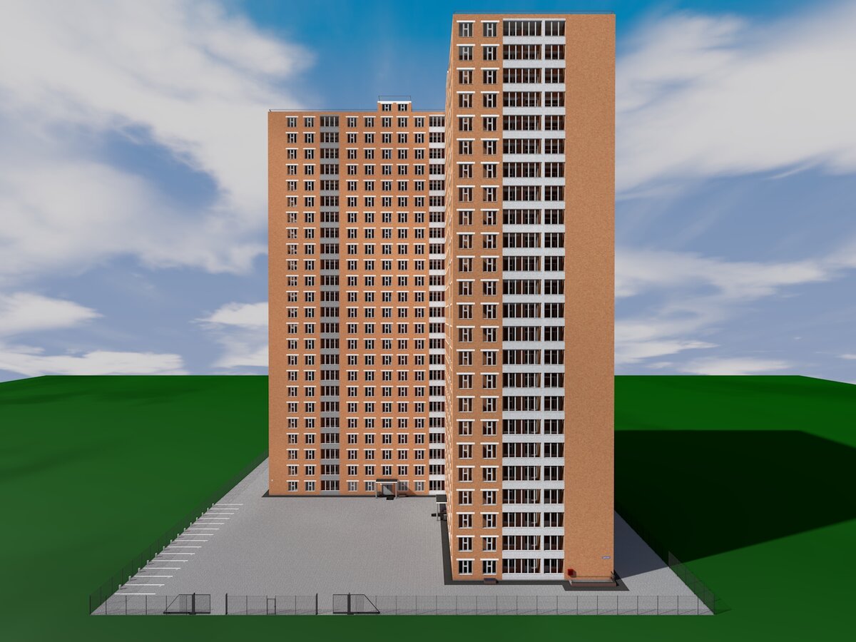 Проект сейсмостойкого двадцатипятиэтажного двухподъездного дома на 299 квартир