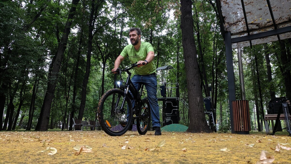 Я на электровелосипеде