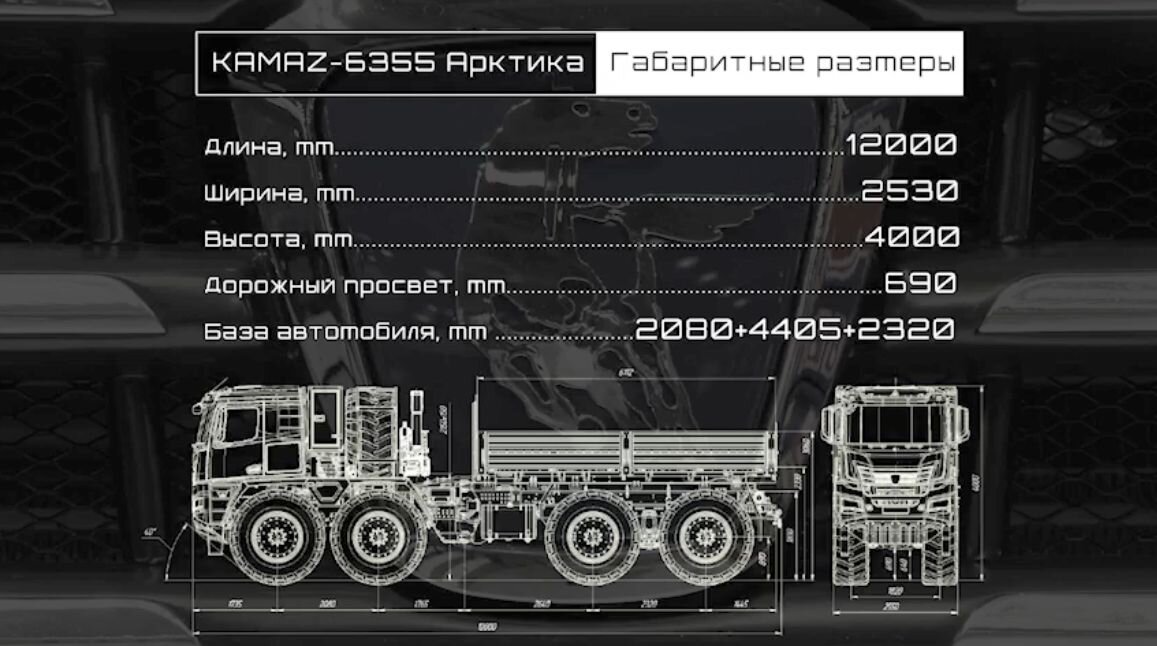 Камаз арктика чертеж