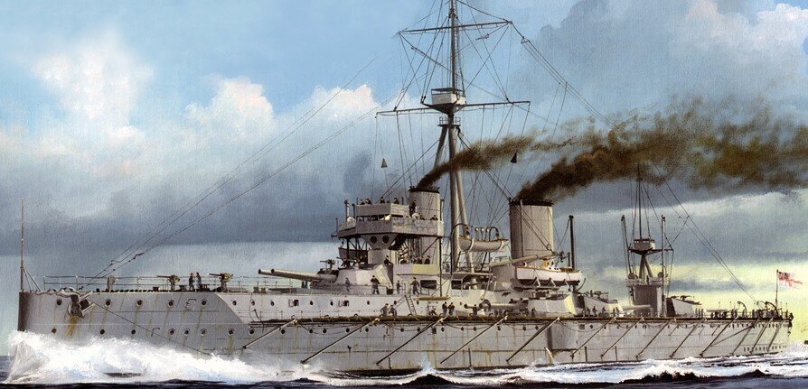  Флагманский корабль «Дредноут» - гордость британского военно-морского флота. 