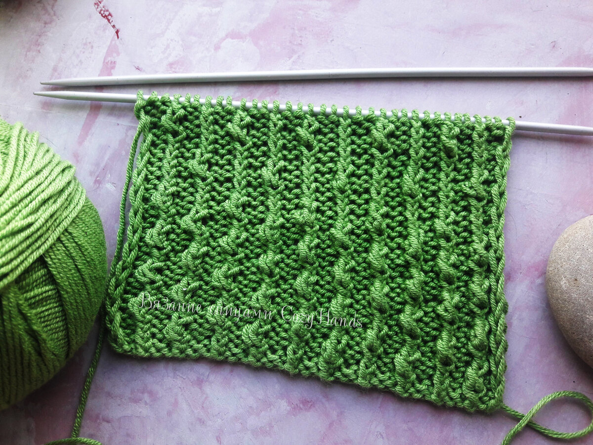 резинка с узелками спицами