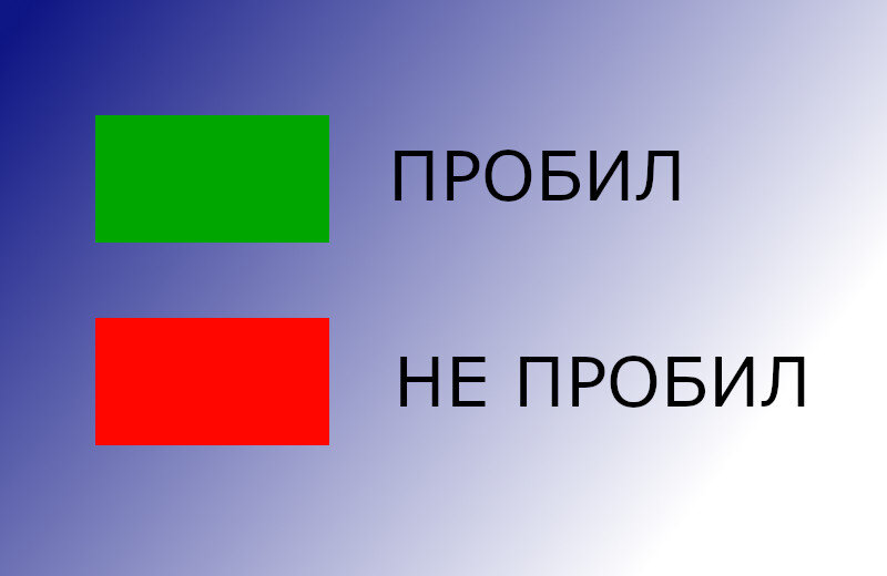 Условные обозначения на схемах пробития.