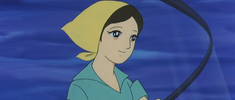 Лицо матери намекает, что она устала от того, что ее муж криворукий и не умеет нормально рыбачить. Хоть бы лодку продал тогда уж!