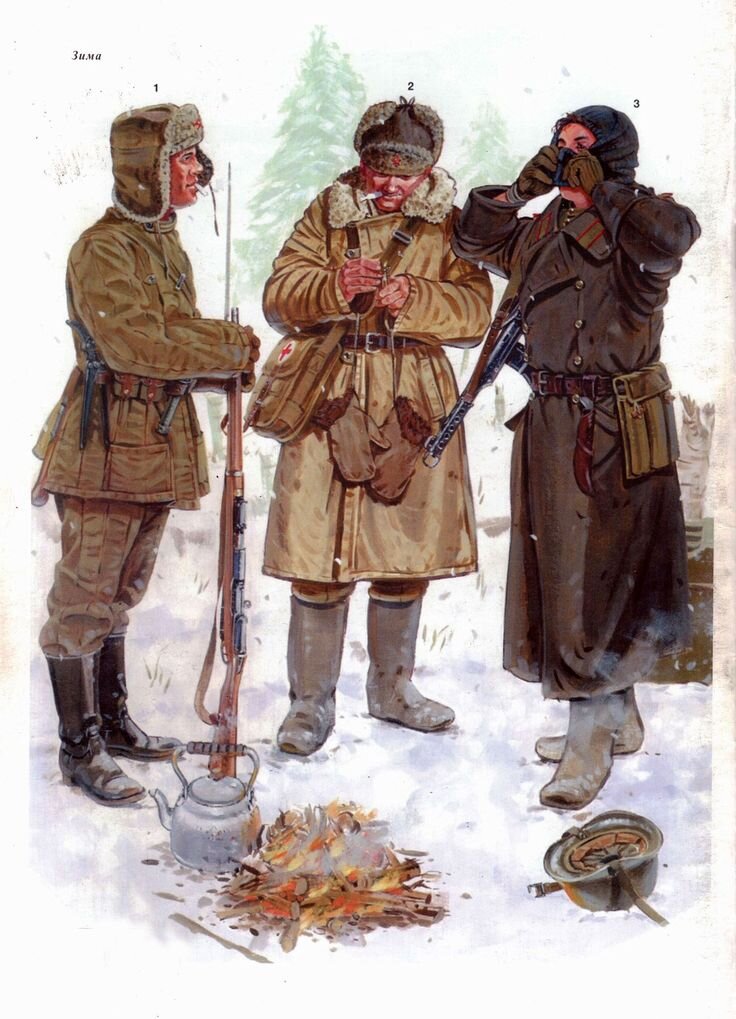 Русские солдаты во время второй мировой