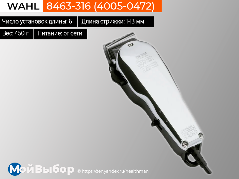 Wahl hair clipper super taper машинка для стрижки 4008-0480